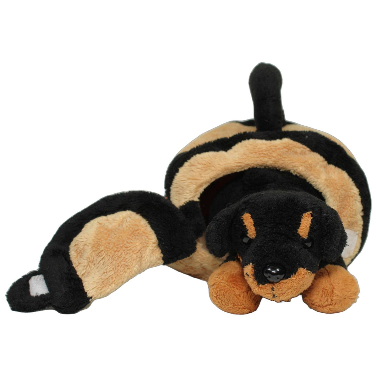 123000027815 Uni-Toys Kleiner Rottweiler in Tragetasche Kuscheltier Kumpel Leo 17cm _Wieder Da_ Beige