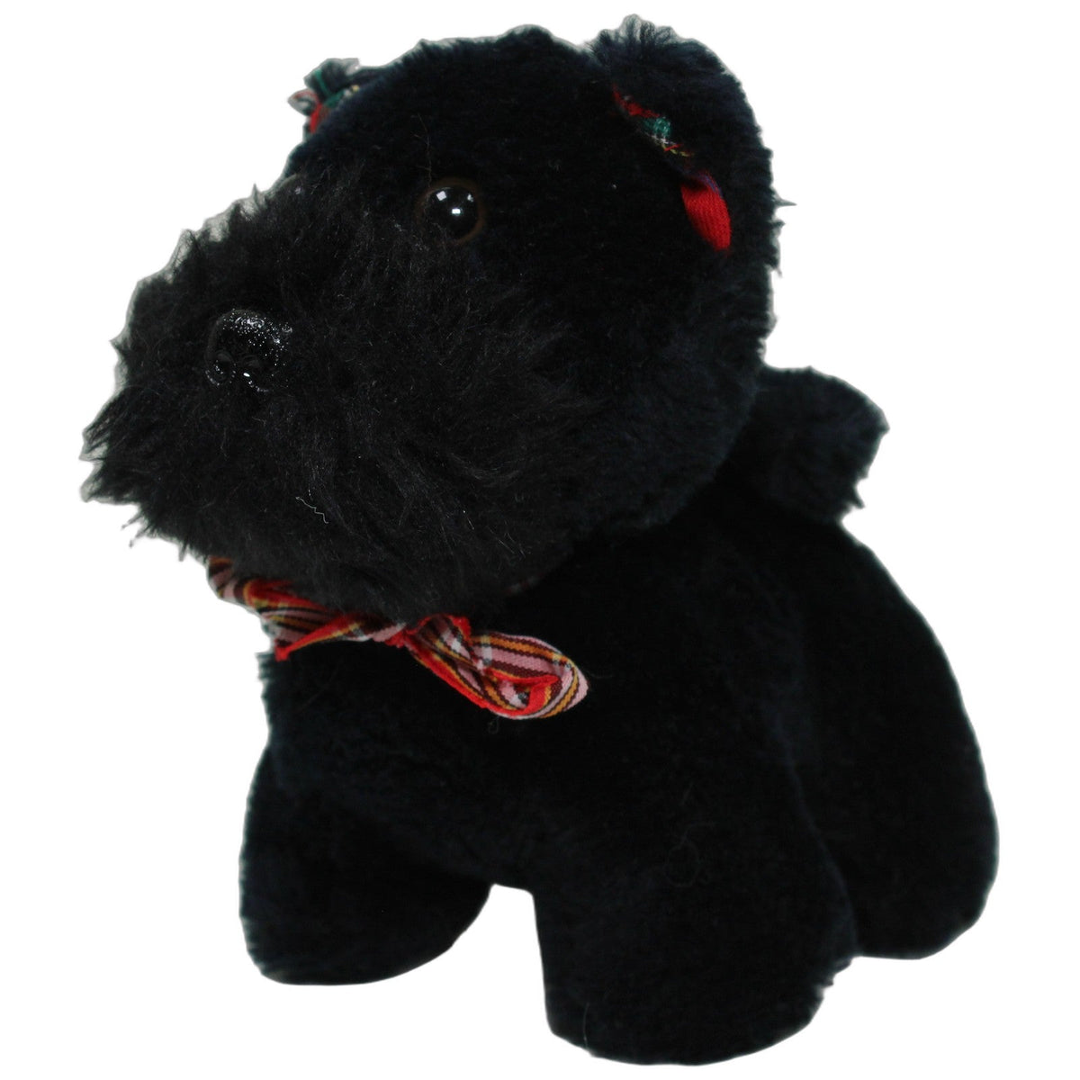 123000027819 Unbekannt Schwarzer Scottish Terriers mit Tartan-Halstuch Kuscheltier Kumpel Leo 11cm _Wieder Da_ ebay-stofftiere