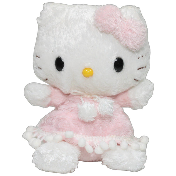 Hello Kitty in rosa Bommel-Kleid