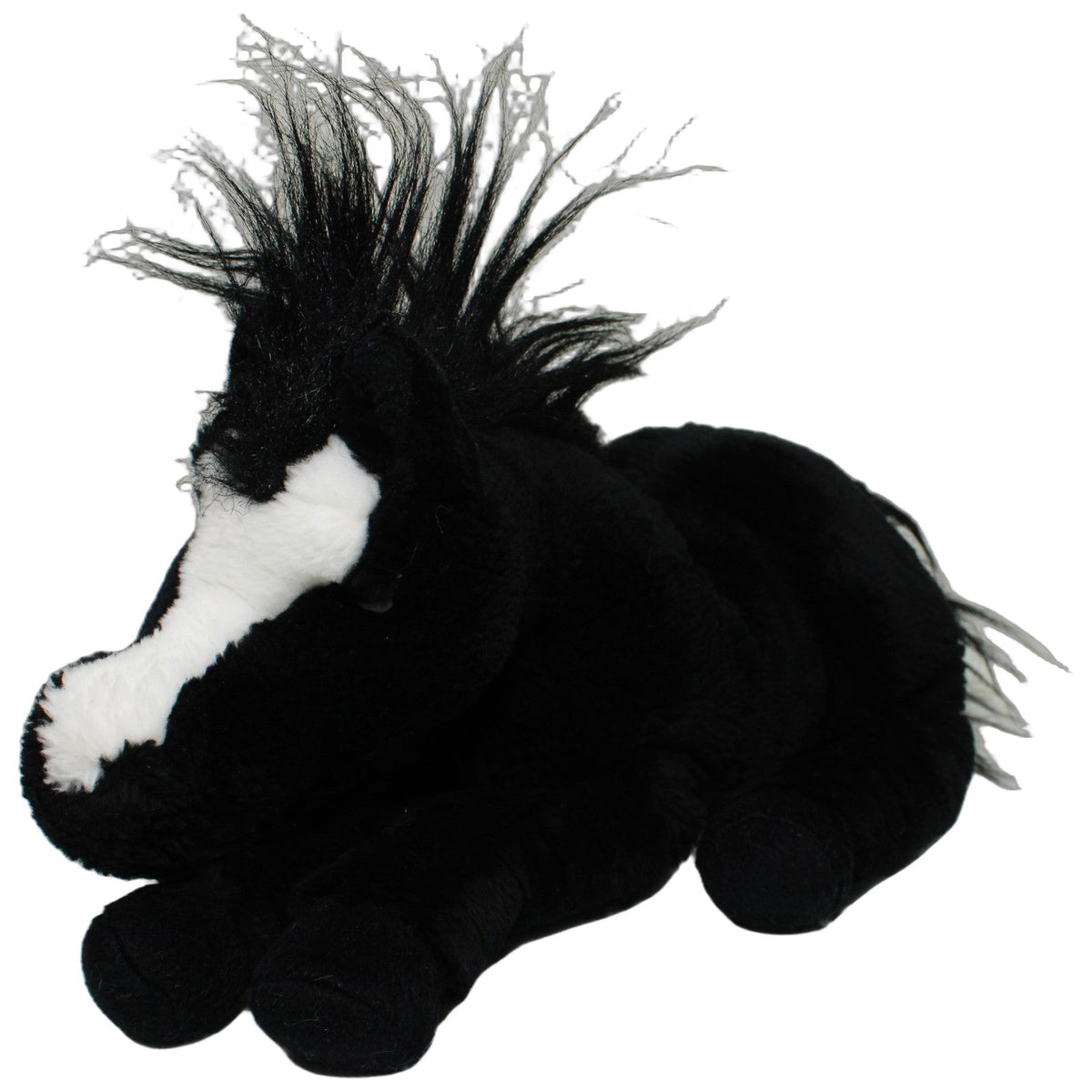 123000027840 Centor Warenhandel Großes schwarzes Pferd mit weißer Blesse, liegend Kuscheltier Kumpel Leo 37cm _Wieder Da_ ebay-stofftiere