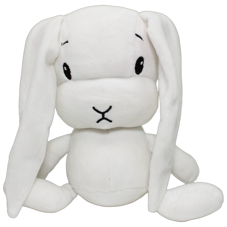 Weißer squishy Hase mit langen Ohren