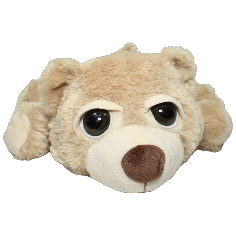 Großer beiger Bär mit Kulleraugen, liegend