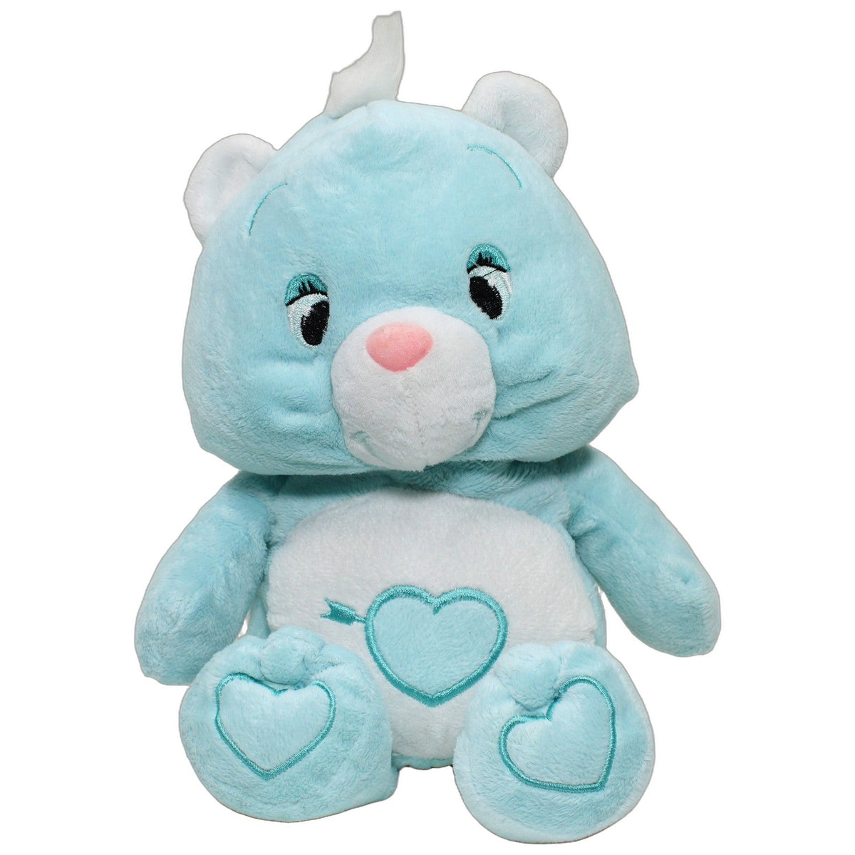123000027904 FLOTI Flos Toys, süßer türkiser Bär mit Herz Kuscheltier Kumpel Leo 30cm Blau Bär