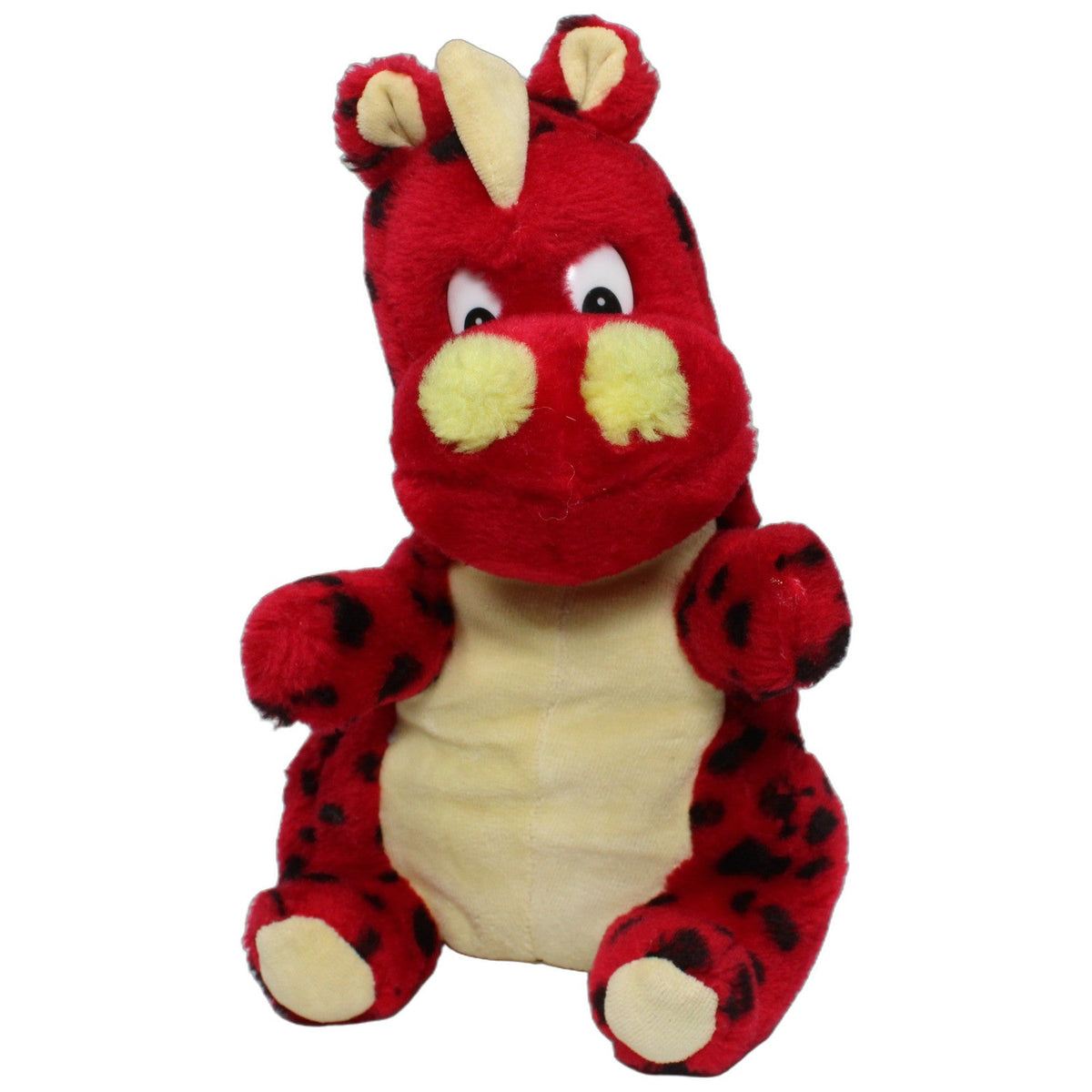 123000027922 PAN TOYS Roter Dinosaurier mit schwarzen Punkten Kuscheltier Kumpel Leo 28cm Dinosaurier ebay-stofftiere