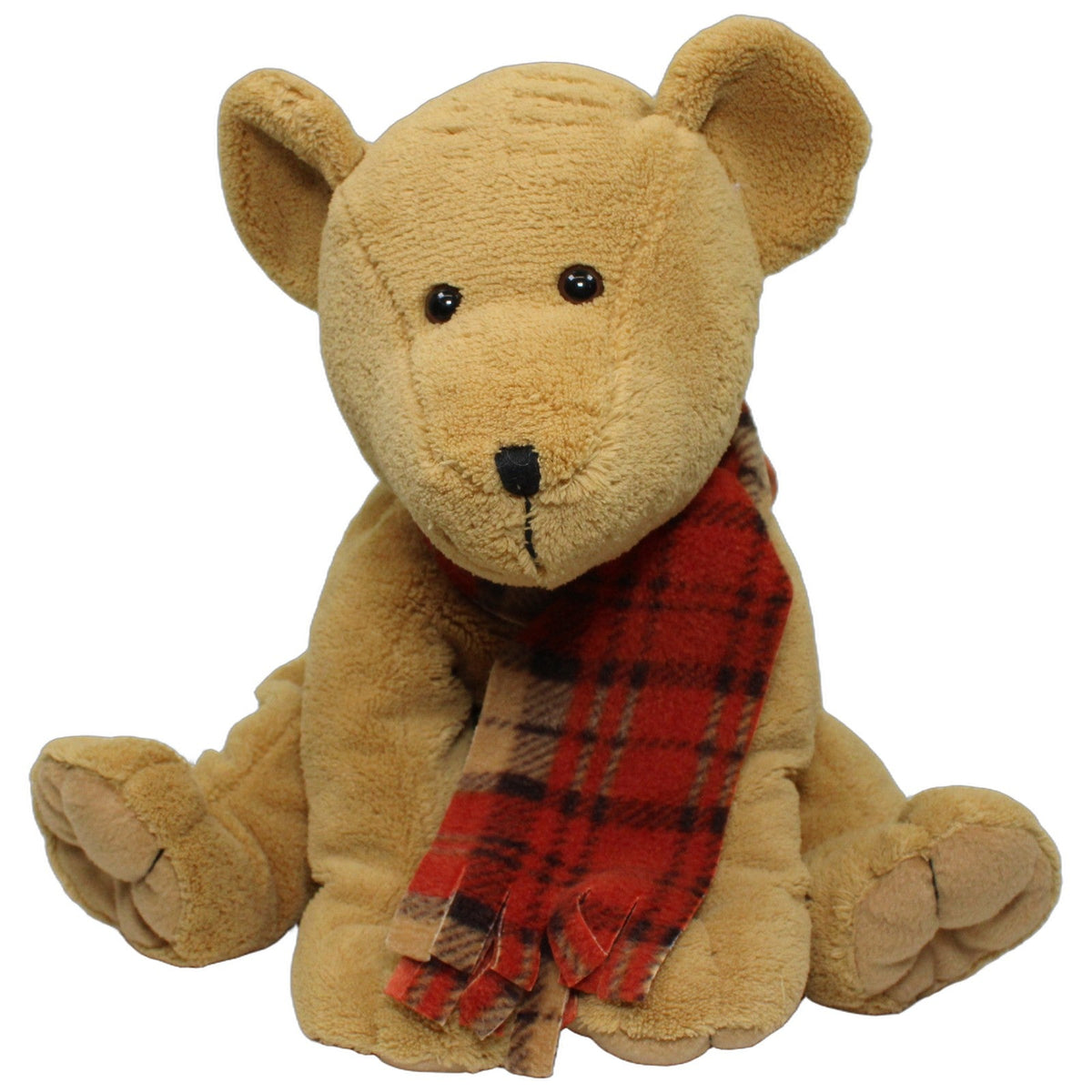 123000027938 Bambia Süßer XL Bär mit Schal, beige Kuscheltier Kumpel Leo 40cm Beige Braun