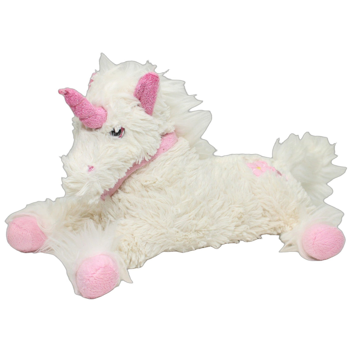 123000027953 inware Weißes Einhorn mit rosa Hufen, liegend Kuscheltier Kumpel Leo 25cm ebay-stofftiere Einhorn