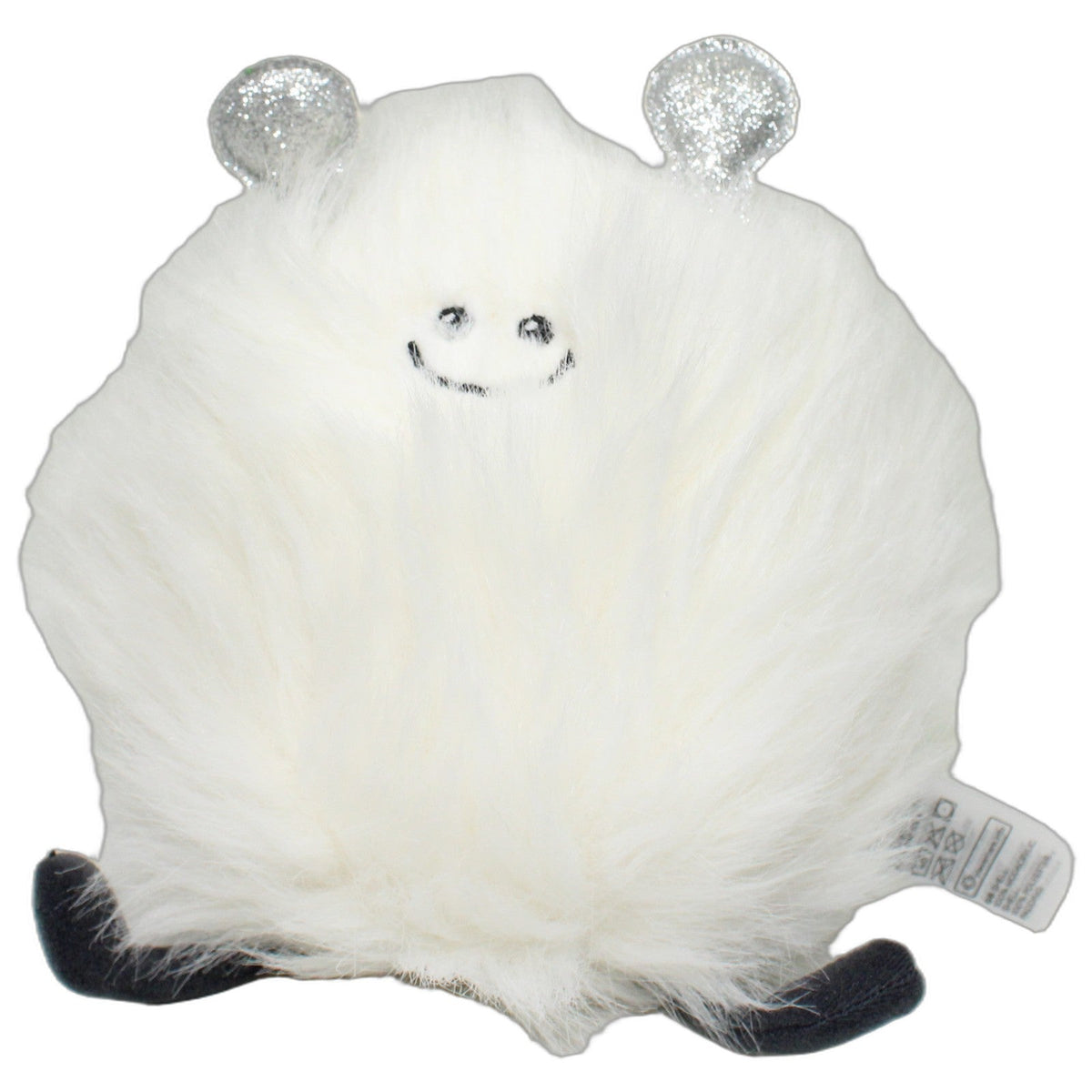 123000027985 H&M Haariges weißes Alien mit silberenen Fühlern Plüschfigur Kumpel Leo 20cm _Wieder Da_ Alien