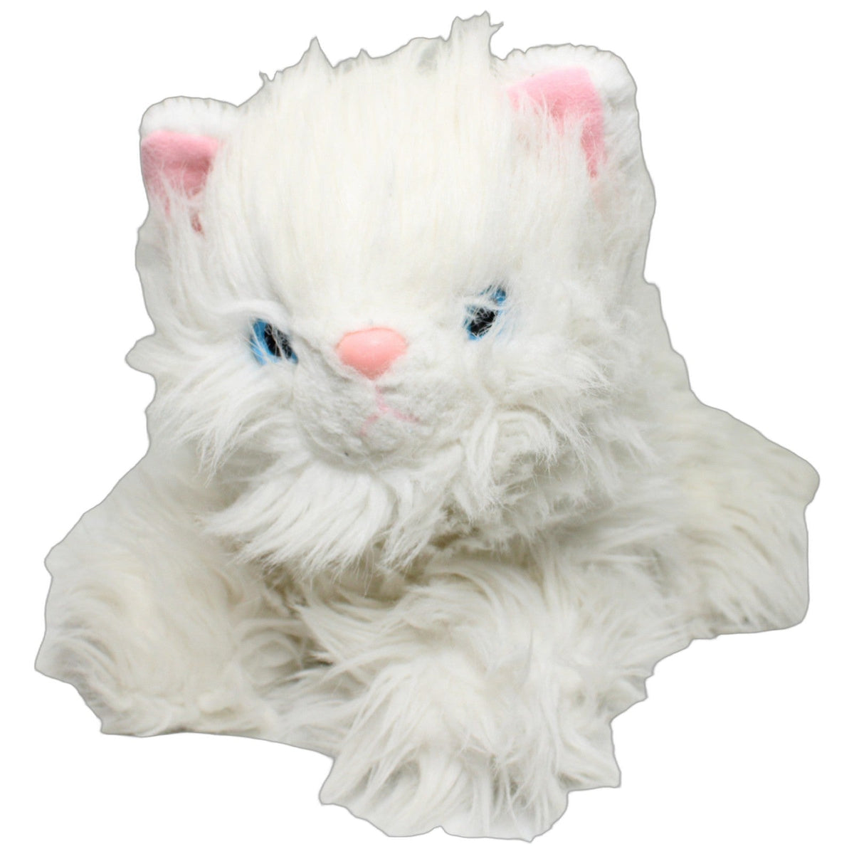 123000027995 Unbekannt Große weiße Langhaar-Katze Kuscheltier Kumpel Leo 37cm ebay-stofftiere Gebraucht