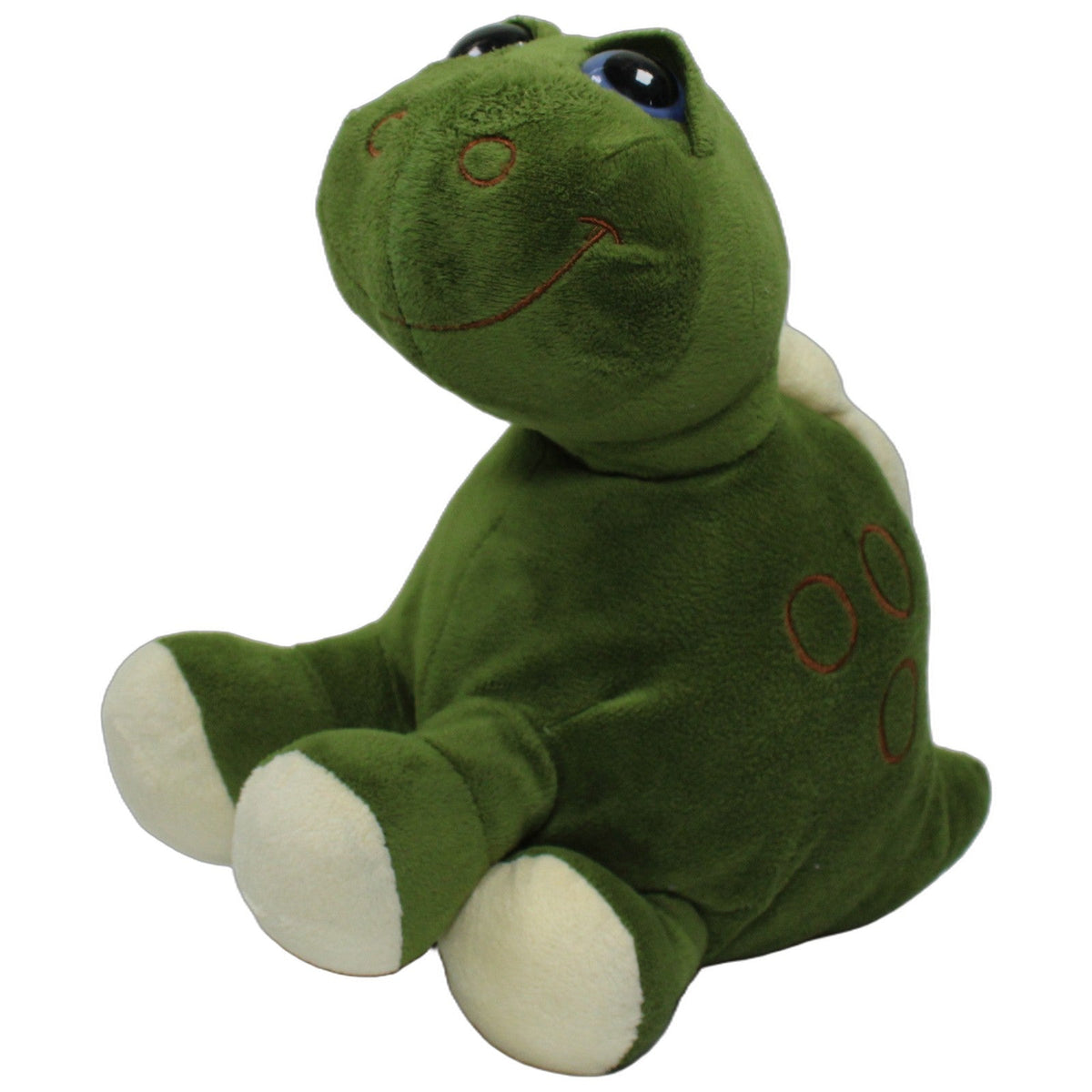 123000028006 Unbekannt Süßer grüner Dinosaurier mit Glubschaugen Kuscheltier Kumpel Leo 30cm _Wieder Da_ Beige