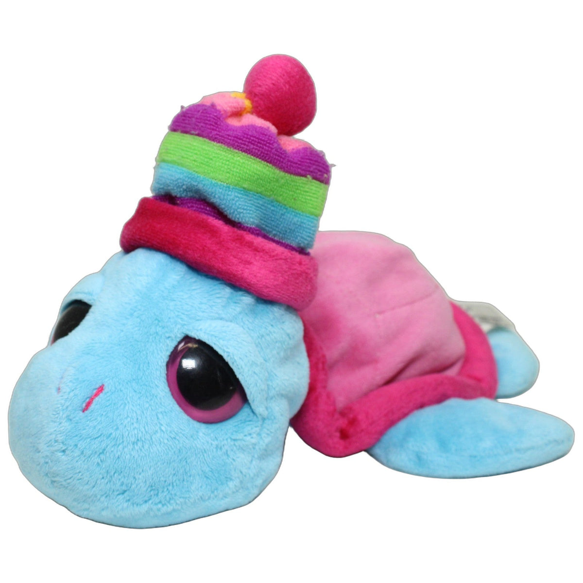 123000028007 Sunkid Blaue Schildkröte mit Bommel-Mütze Kuscheltier Kumpel Leo 28cm Blau ebay-stofftiere