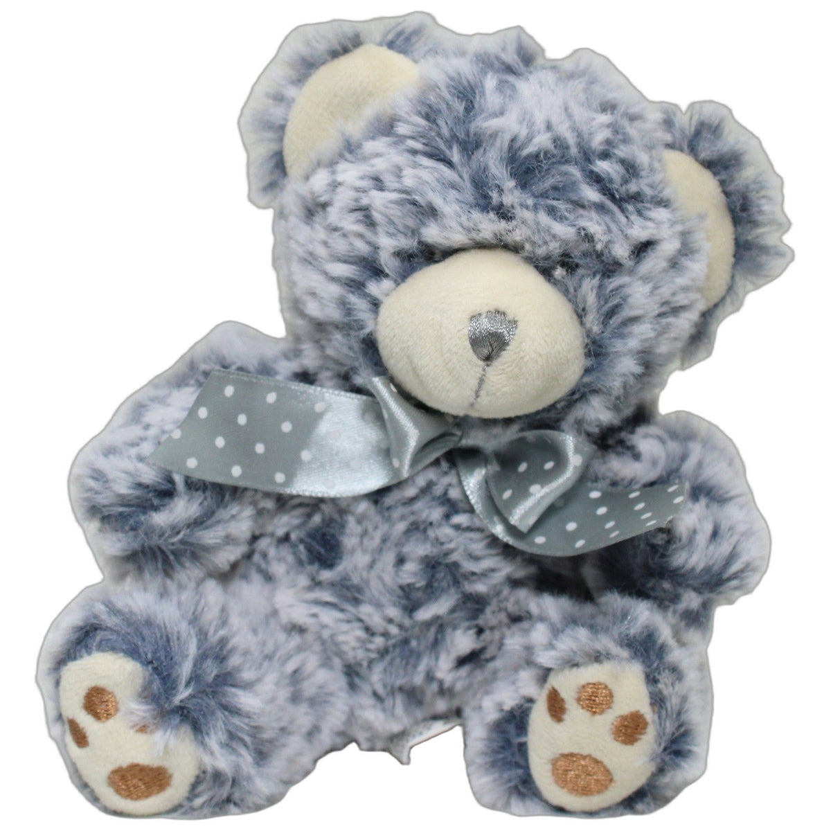 123000028010 VOG Kleiner Teddy mit Schleife, grauweiß Kuscheltier Kumpel Leo 14cm ebay-stofftiere Gebraucht