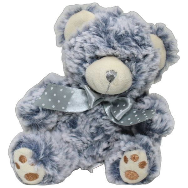 Kleiner Teddy mit Schleife, grauweiß
