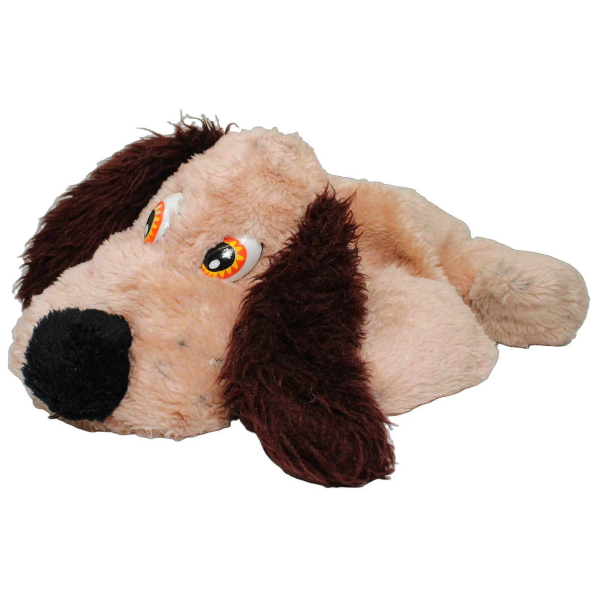 123000028031 Unbekannt XXL flacher beige-brauner Hund, liegend Kuscheltier Kumpel Leo 61cm Beige Braun