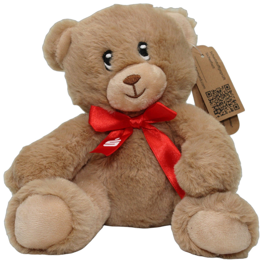 Süßer Teddy mit Sparkassen-Schleife, superweich