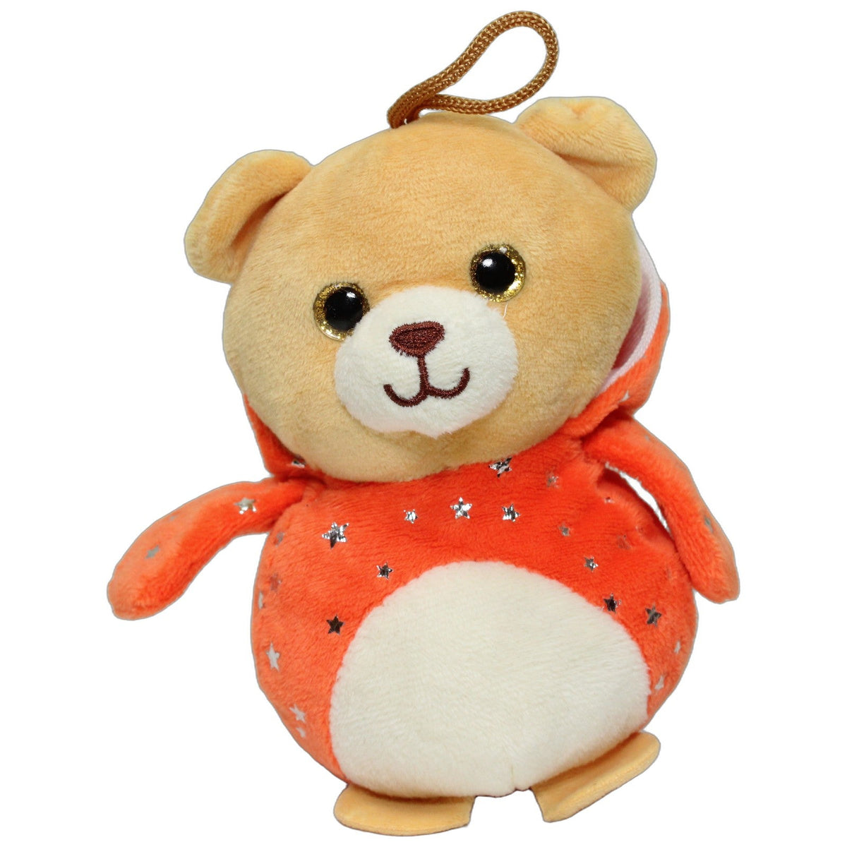 123000028120 Unbekannt Teddy in orangem Dinosaurier-Kostüm Kuscheltier Kumpel Leo 16cm _Wieder Da_ Beige