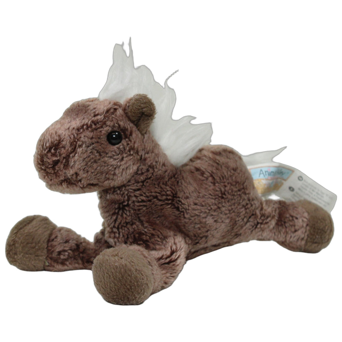 123000028149 Animal Alley Braunes Pferd mit weißer Mähne, klein Kuscheltier Kumpel Leo 15cm _Wieder Da_ Braun