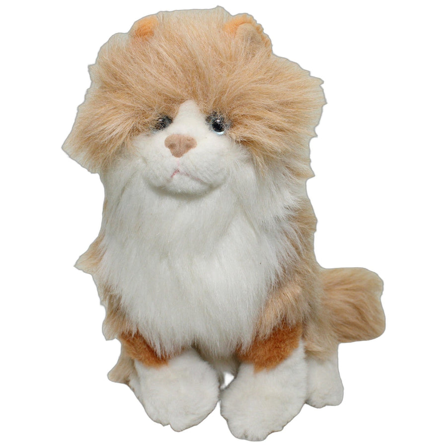 Zottelige sitzende Katze, ,