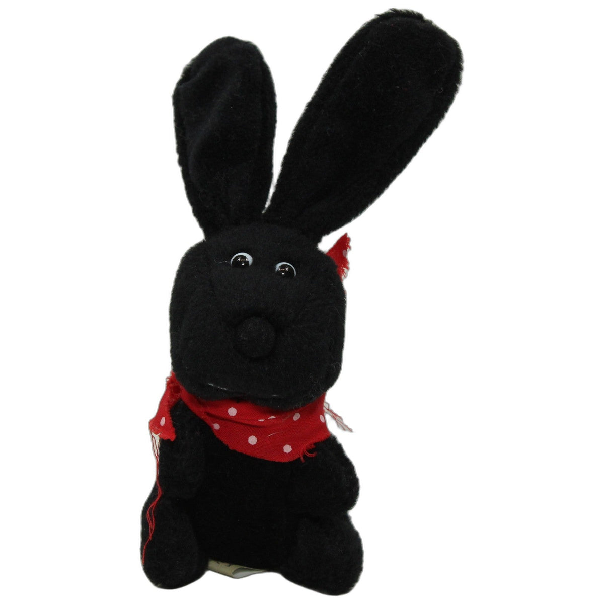 123000028178 W. Steinbeck Schwarzer Hase mit rotem Halstuch, mini Kuscheltier Kumpel Leo 9cm _Osterfreund_ ebay-stofftiere