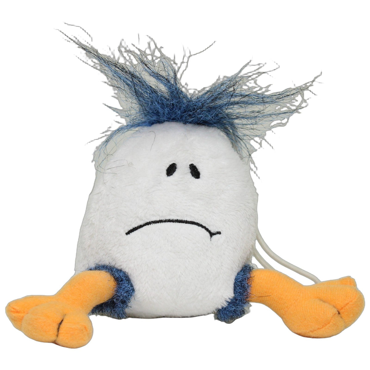 123000028187 Tip Top Toys Lustiger Ei mit blauen Haaren & Beinen Plüschfigur Kumpel Leo 14cm Blau ebay-stofftiere
