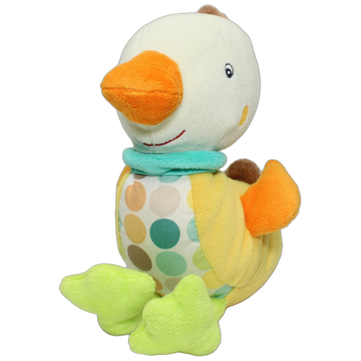123000028188 PUSBLU Süße bunte Ente mit Punktemuster Kuscheltier Kumpel Leo 20cm _Osterfreund_ dm