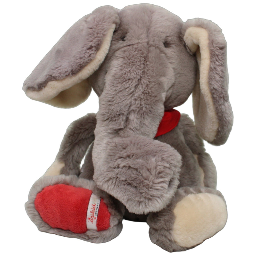 Süßes Schlenker Elefant mit großen Ohren & rotem Fuß