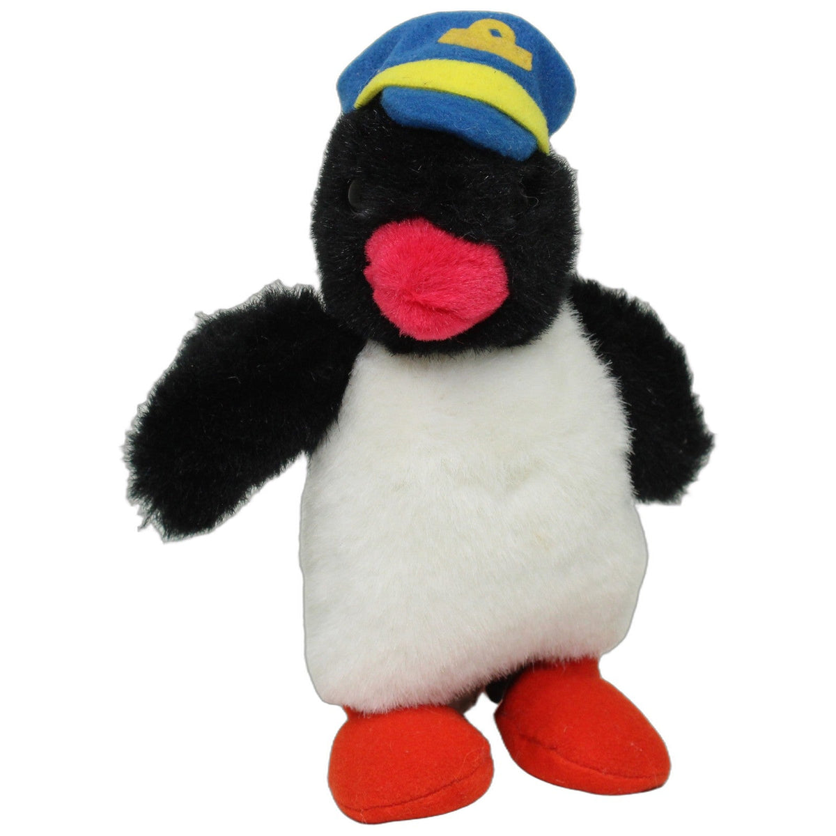 123000028230 Heunec Vater von Pingu mit Postbotenmütze Kuscheltier Kumpel Leo 16cm _Vintage_ _Wieder Da_
