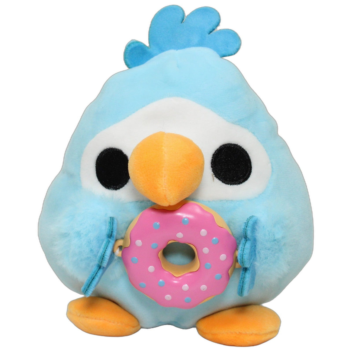 123000028238 Zuru Snackles, Blauer Vogel Daniel mit Donut Kuscheltier Kumpel Leo 13cm _Wieder Da_ Blau