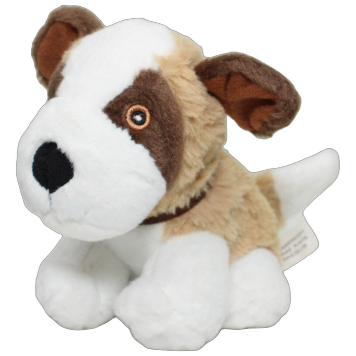 123000028273 Toys CO. LTD Braun-weißer Hund, sitzend Kuscheltier Kumpel Leo 15cm _Wieder Da_ Beige