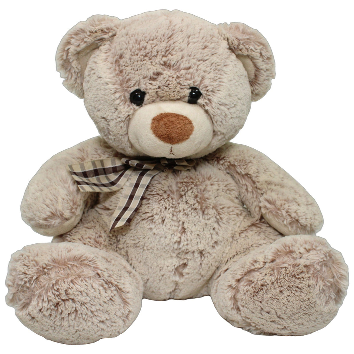 123000028304 Kuschelwuschel XL Teddy mit Schleife, hellbraun Kuscheltier Kumpel Leo 42cm _Wieder Da_ Beige