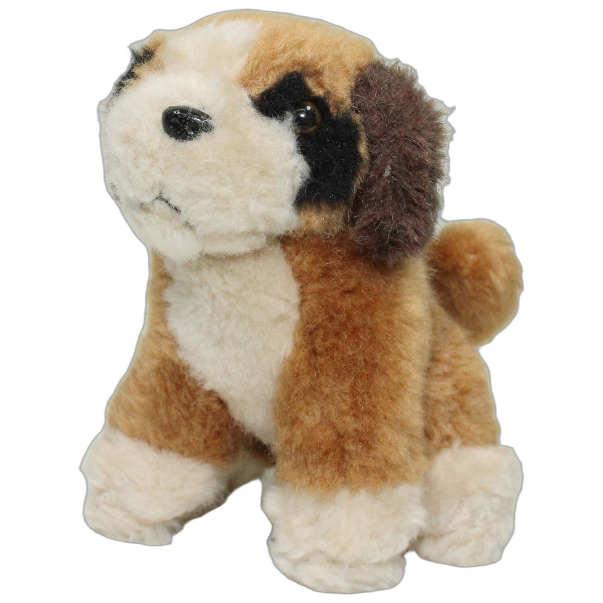 123000028386 EBO Plüschtiere Kleiner sitzender Hund Kuscheltier Kumpel Leo 13cm Beige Braun