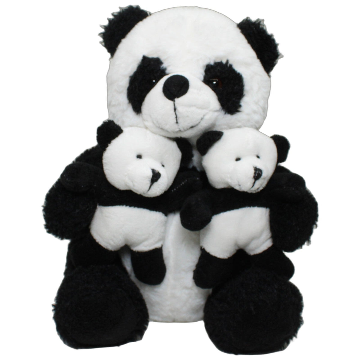 123000028399 Heunec Panda mit Babys auf dem Schoß, sitzend Kuscheltier Kumpel Leo 27cm _Wieder Da_ ebay-20-stofftiere