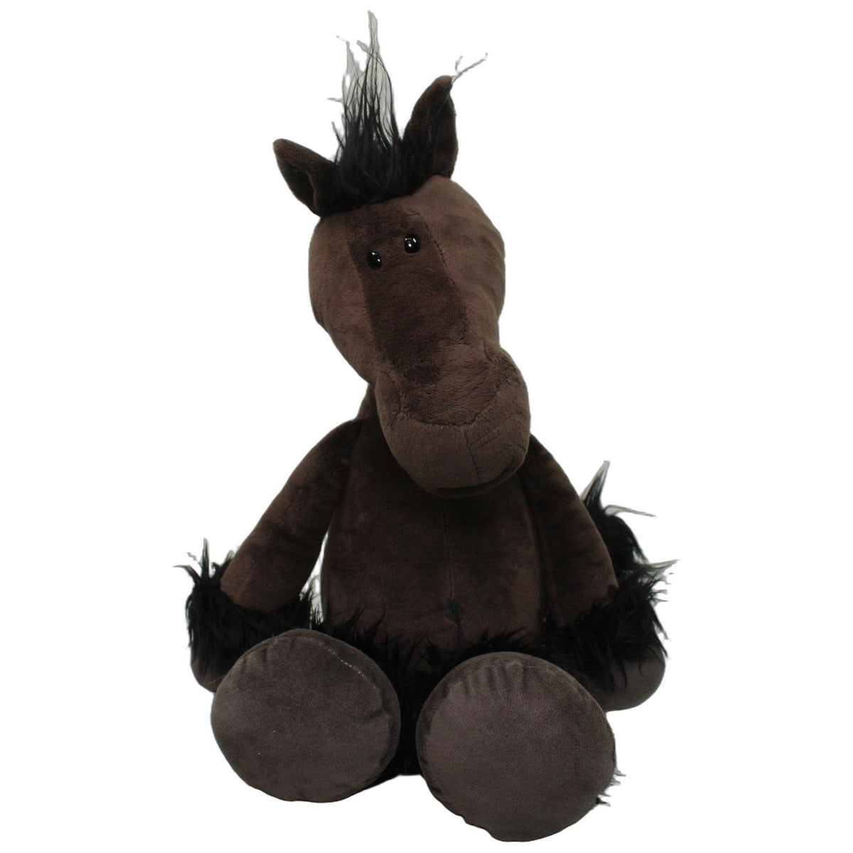 123000028445 NICI Dunkelbraunes XL Schlenker Pferd mit schwarzer Mähne Kuscheltier Kumpel Leo 55cm _Wieder Da_ Braun