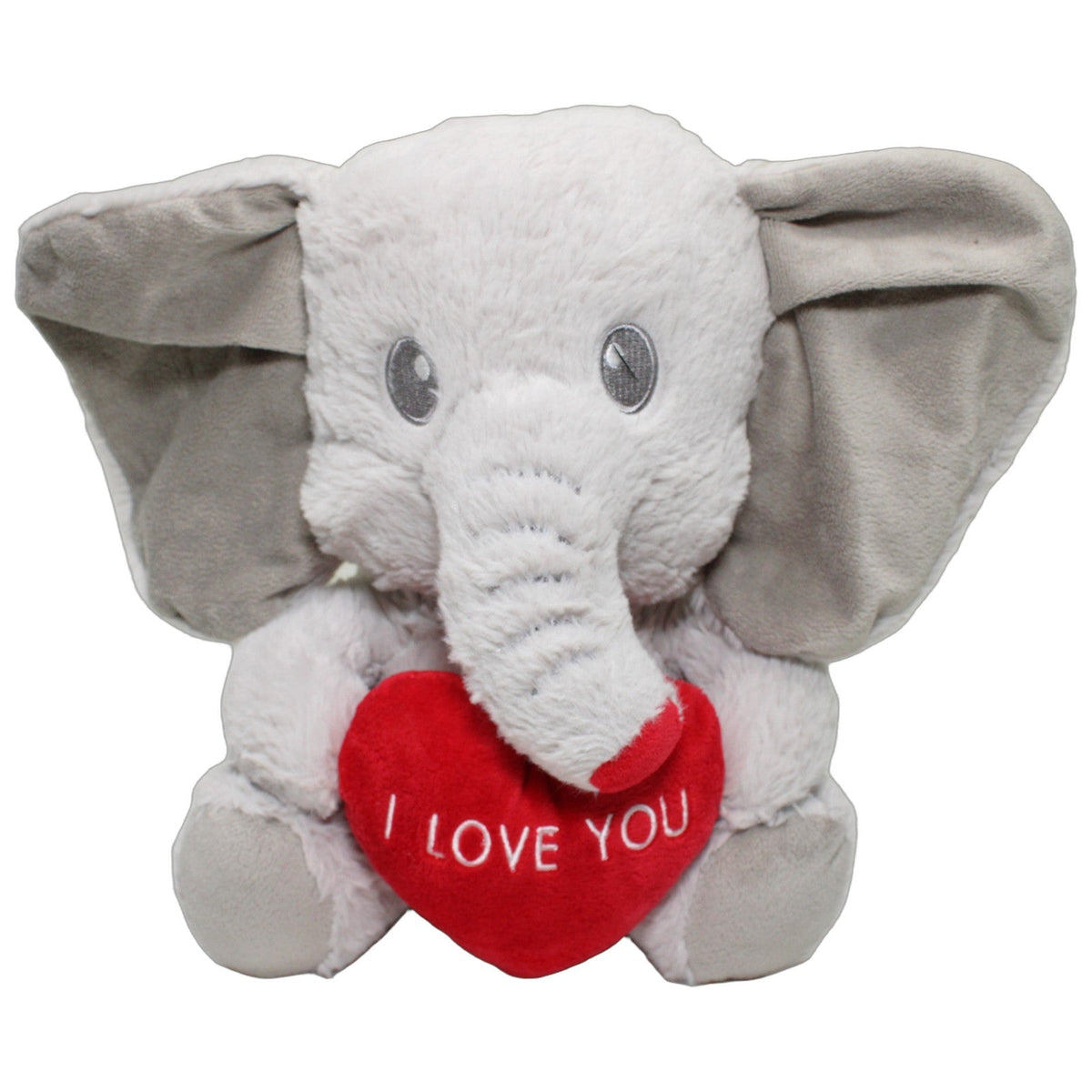 123000028468 VOG Hellgrauer Elefant mit Herz "I LOVE YOU", sitzend Kuscheltier Kumpel Leo 25cm _Wieder Da_ ebay-stofftiere