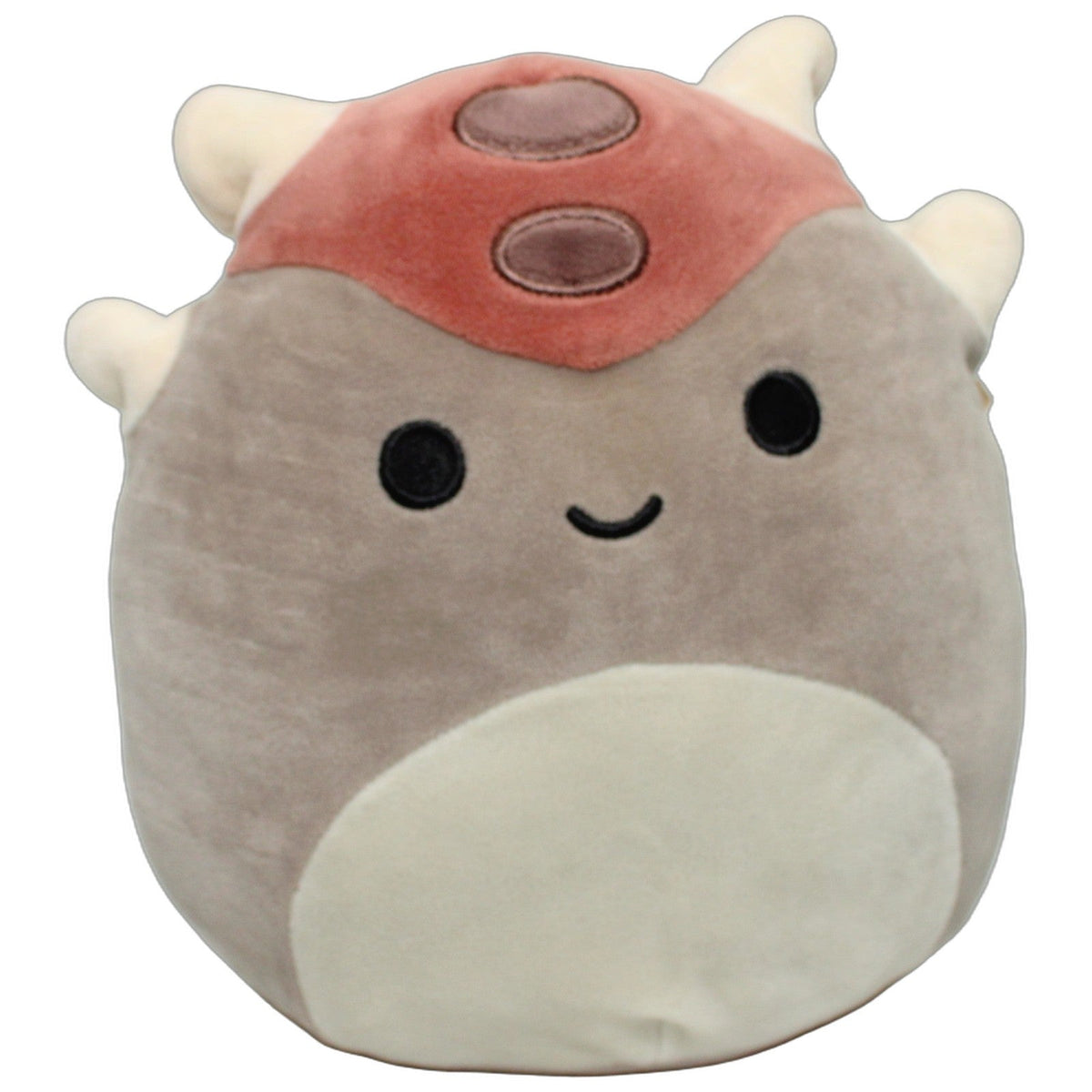 123000028485 Kellytoy Squishmallows, Ainhoca der graue Ankylosaurus Kuscheltier Kumpel Leo 20cm Beige Dinosaurier