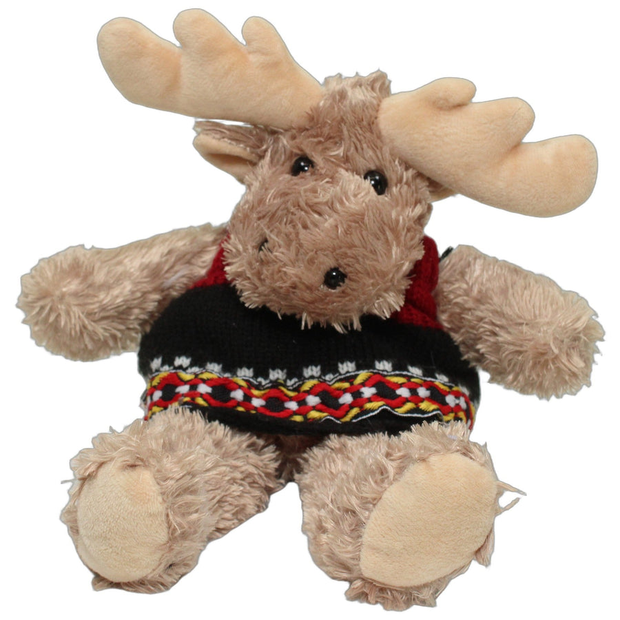Elch mit gestricktem Pullover