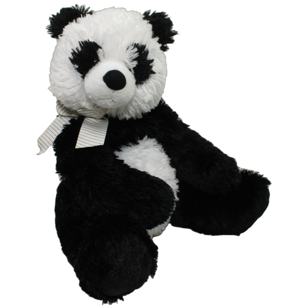 123000028508 HUGFUN INTERNATIONAL XL Panda mit gestreifter Schleife Kuscheltier Kumpel Leo 47cm ebay-20-stofftiere Gebraucht