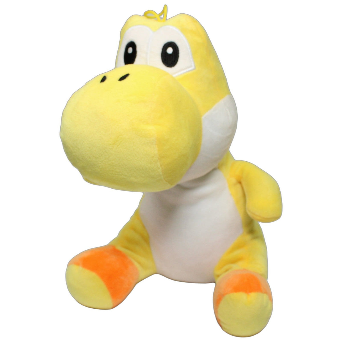 123000028575 Super Soft Gelber Dinosaurier mit orangenen Füßen, sitzend Kuscheltier Kumpel Leo 31cm _Wieder Da_ Dinosaurier