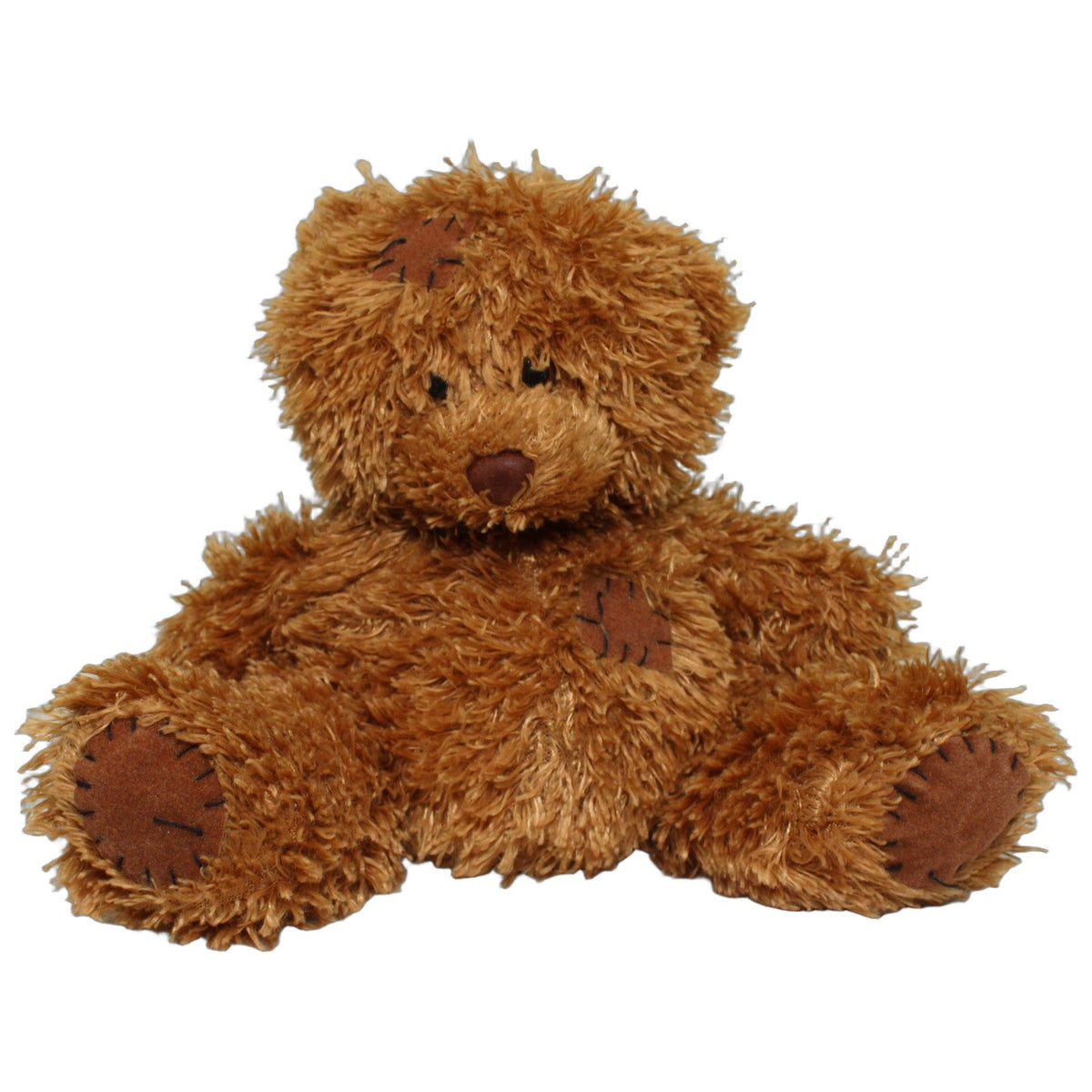 123000028643 ES Gerhardshofen Zotteliger Teddybär mit Flicken Kuscheltier Kumpel Leo 23cm Braun ebay-stofftiere