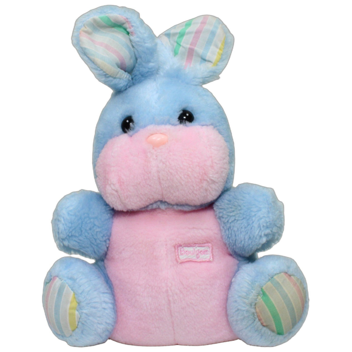 123000028684 Unbekannt Blau-rosa Hase mit Streifen, sitzend Kuscheltier Kumpel Leo 28cm Blau ebay-20-stofftiere