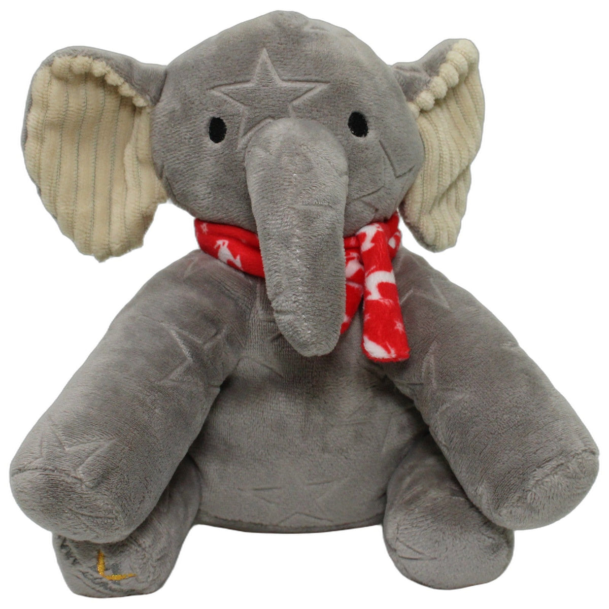 123000028692 Vet Concept Grauer Elefant mit rotem Schal, sitzend Hundespielzeug Kumpel Leo 19cm Beige ebay-stofftiere