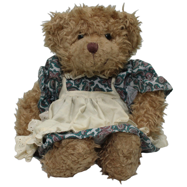 Großer brauner Bär Brittany mit Schürzen-Kleid