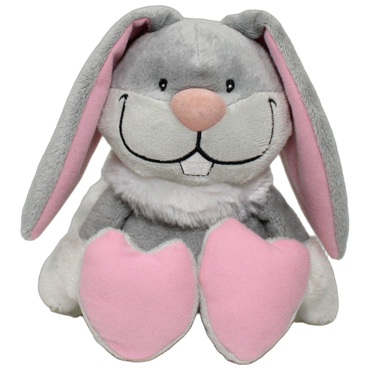 123000028766 Perleberg Süßer Hase mit rosa Füßen & großen Ohren Kuscheltier Kumpel Leo 20cm ebay-stofftiere Gebraucht