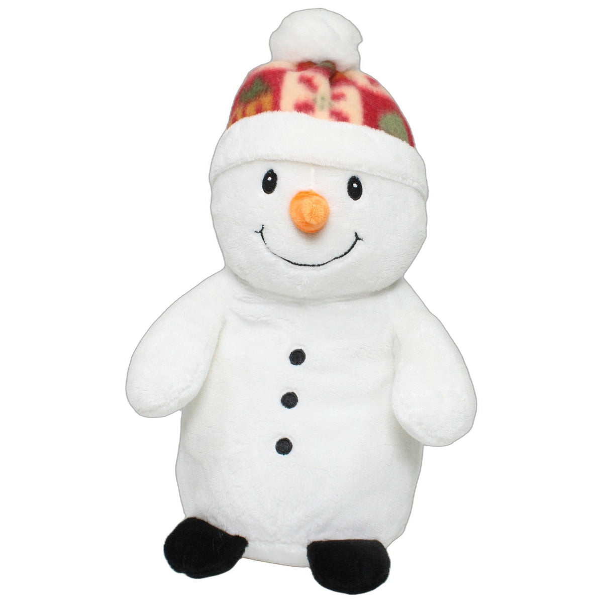 123000028794 Unbekannt Niedlicher Schneemann mit Pudelmütze, stehend Plüschfigur Kumpel Leo 25cm ebay-stofftiere Gebraucht