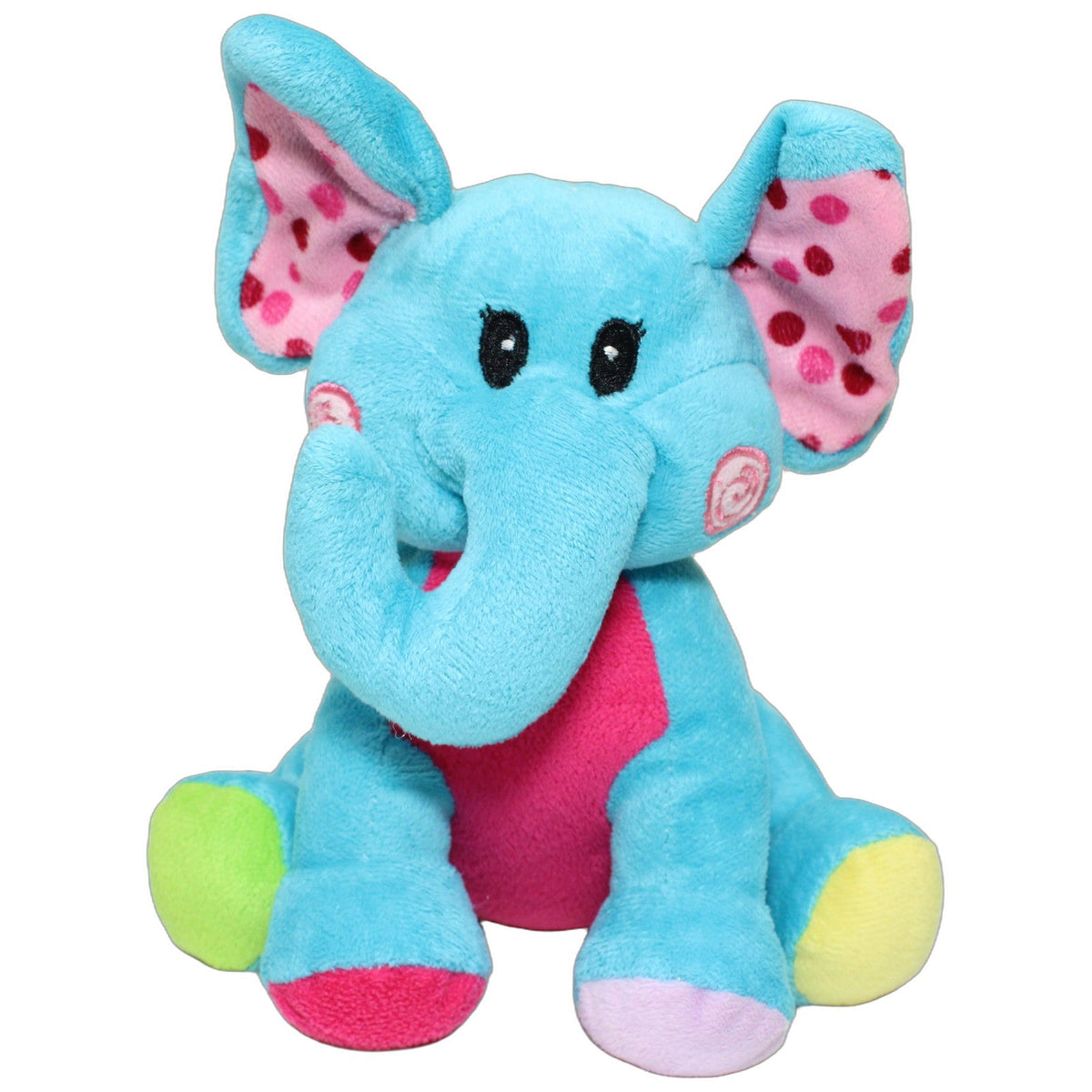 123000028801 Dayconomy Blauer Elefant mit bunten Füßen Kuscheltier Kumpel Leo 20cm ebay-stofftiere Elefant