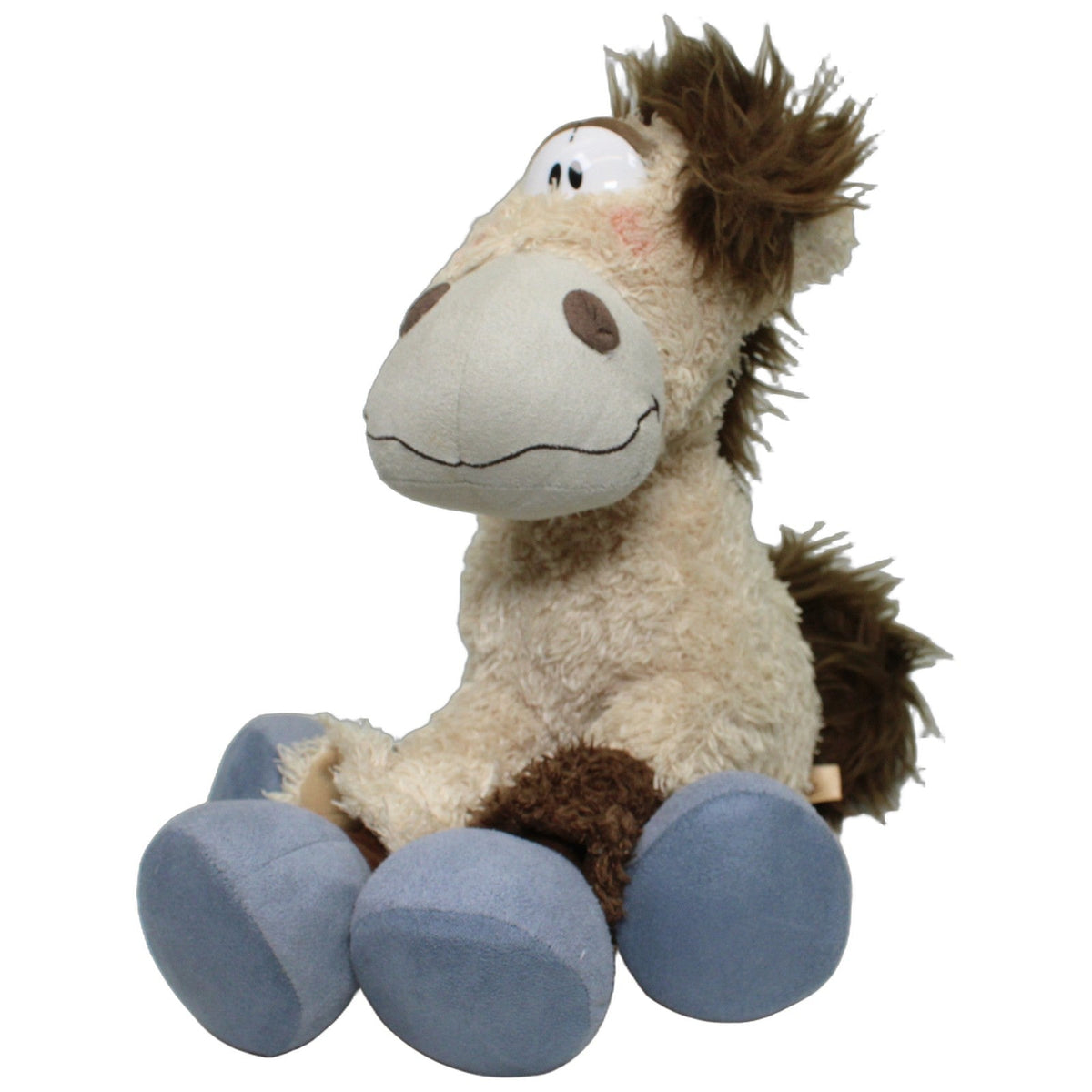 123000028825 Depesche Großes Diddl Pferd Kuscheltier Kumpel Leo 35cm Beige Blau