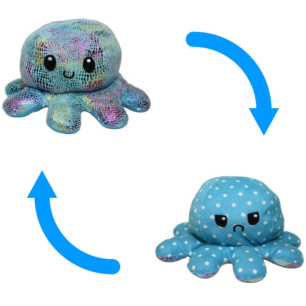 123000028861 Unbekannt Wende-Oktopus, blau Kuscheltier Kumpel Leo 25cm ebay-stofftiere Gebraucht