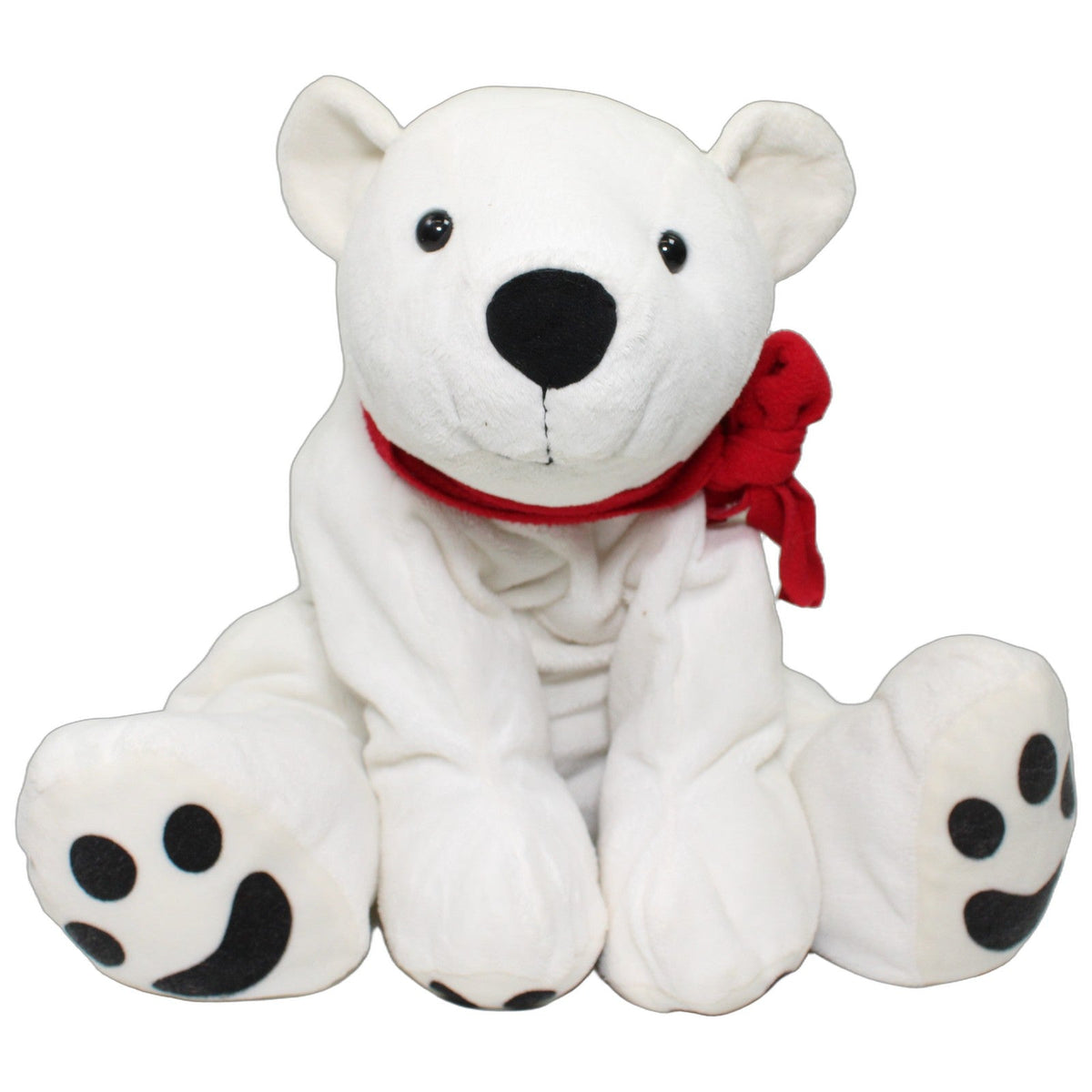 123000028914 Bambia XL Eisbär mit rotem Schal, sitzend Kuscheltier Kumpel Leo 50cm ebay-20-stofftiere Eisbär