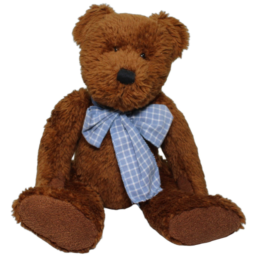 ALDI, XL Brauner Teddybär mit blau-karierter Schleife