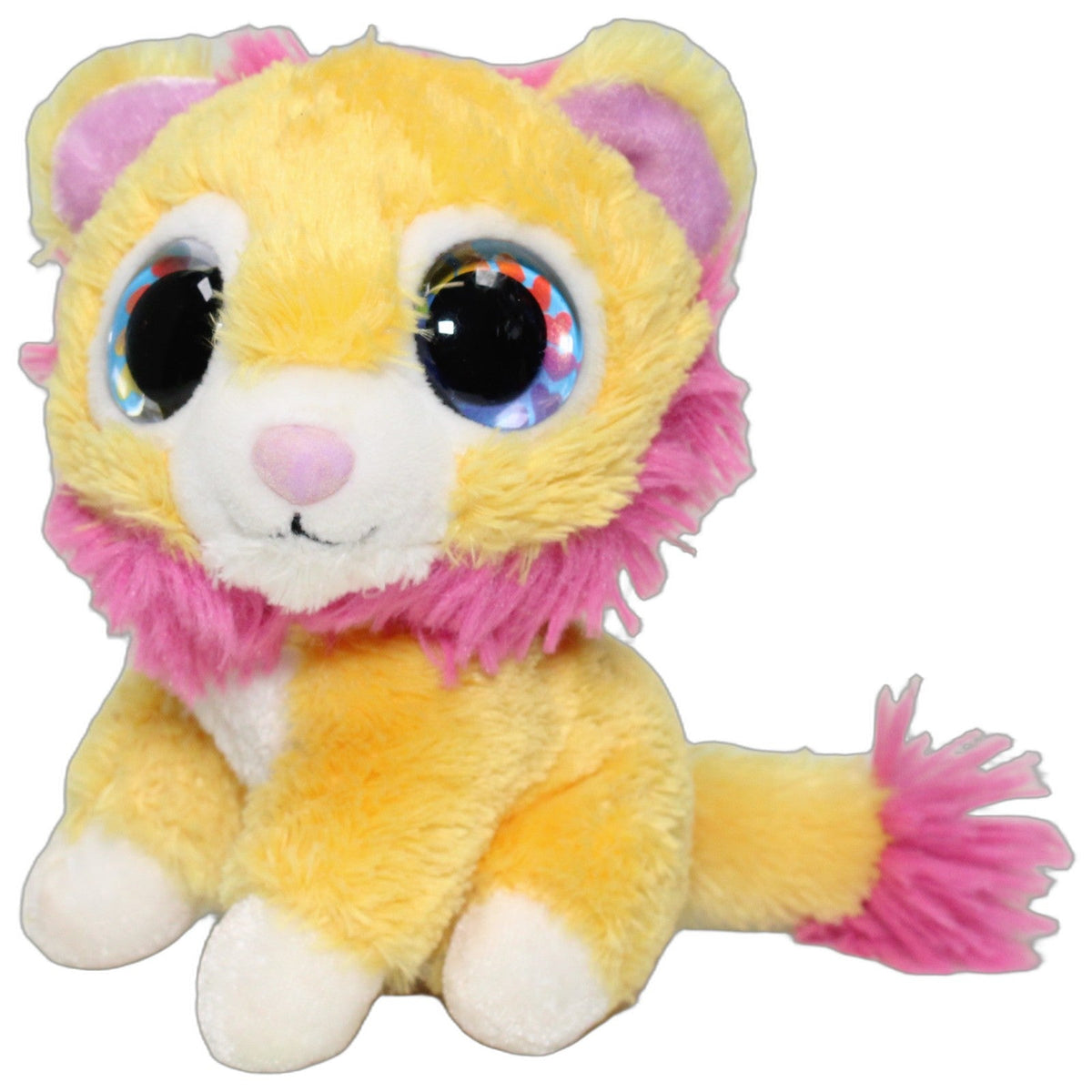 123000028980 Wild Republic Kleiner gelber Löwe mit pinker Mähne Kuscheltier Kumpel Leo 13cm ebay-stofftiere Gebraucht