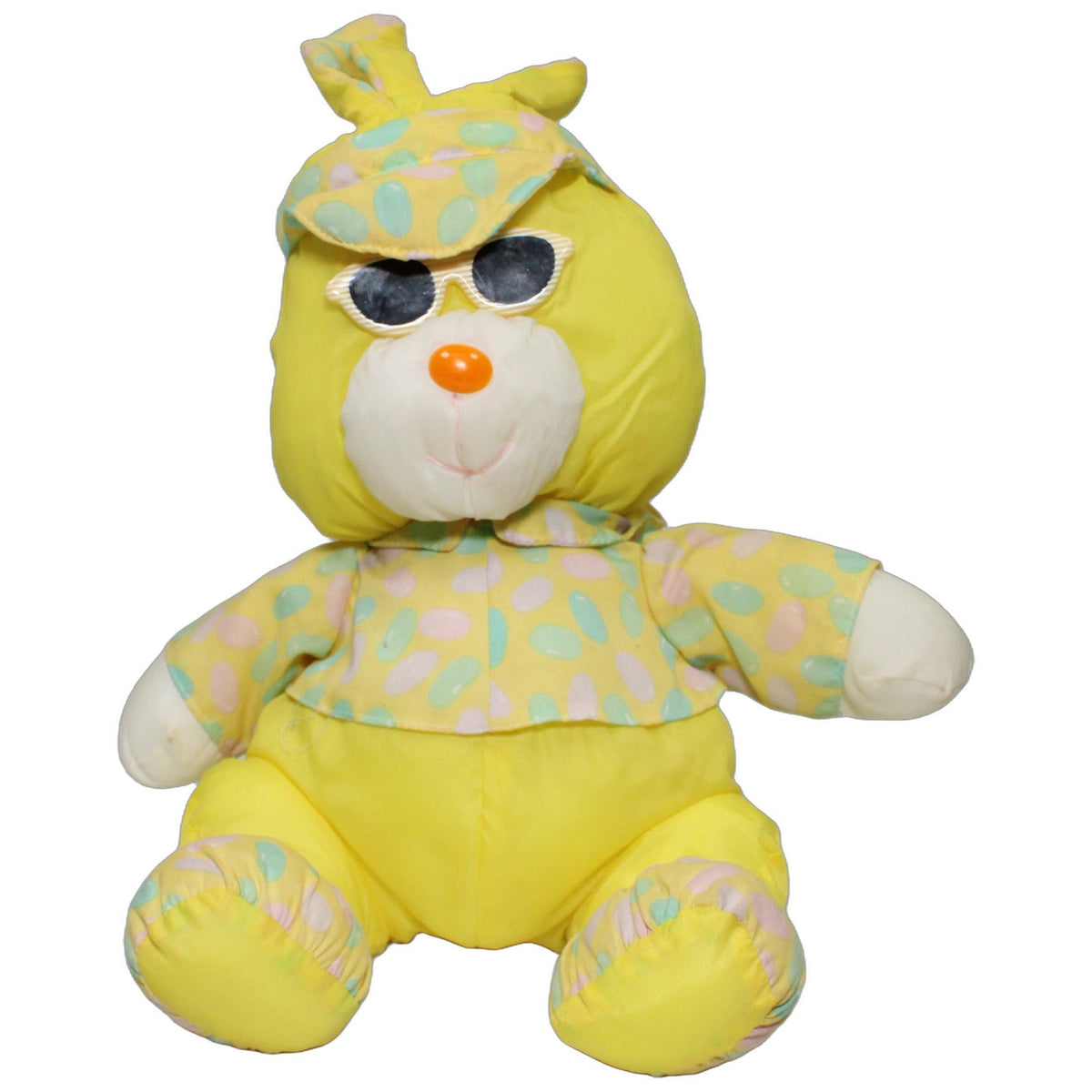 123000028997 GEGU Großer gelber Hase mit Sonnenbrille, sitzend Kuscheltier Kumpel Leo 35cm ebay-20-stofftiere Gebraucht